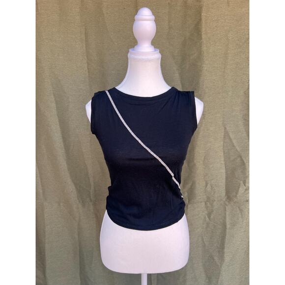 Vintage Versace Jeans Couture Black Tank Top XS – Made in Italy - Picture 1 of 8